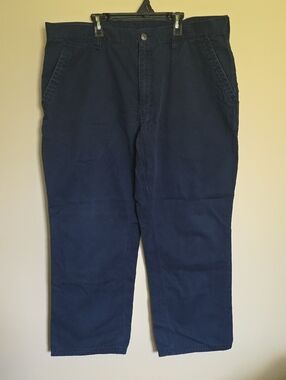Duluth Trading Co Navy Chino Work Pants